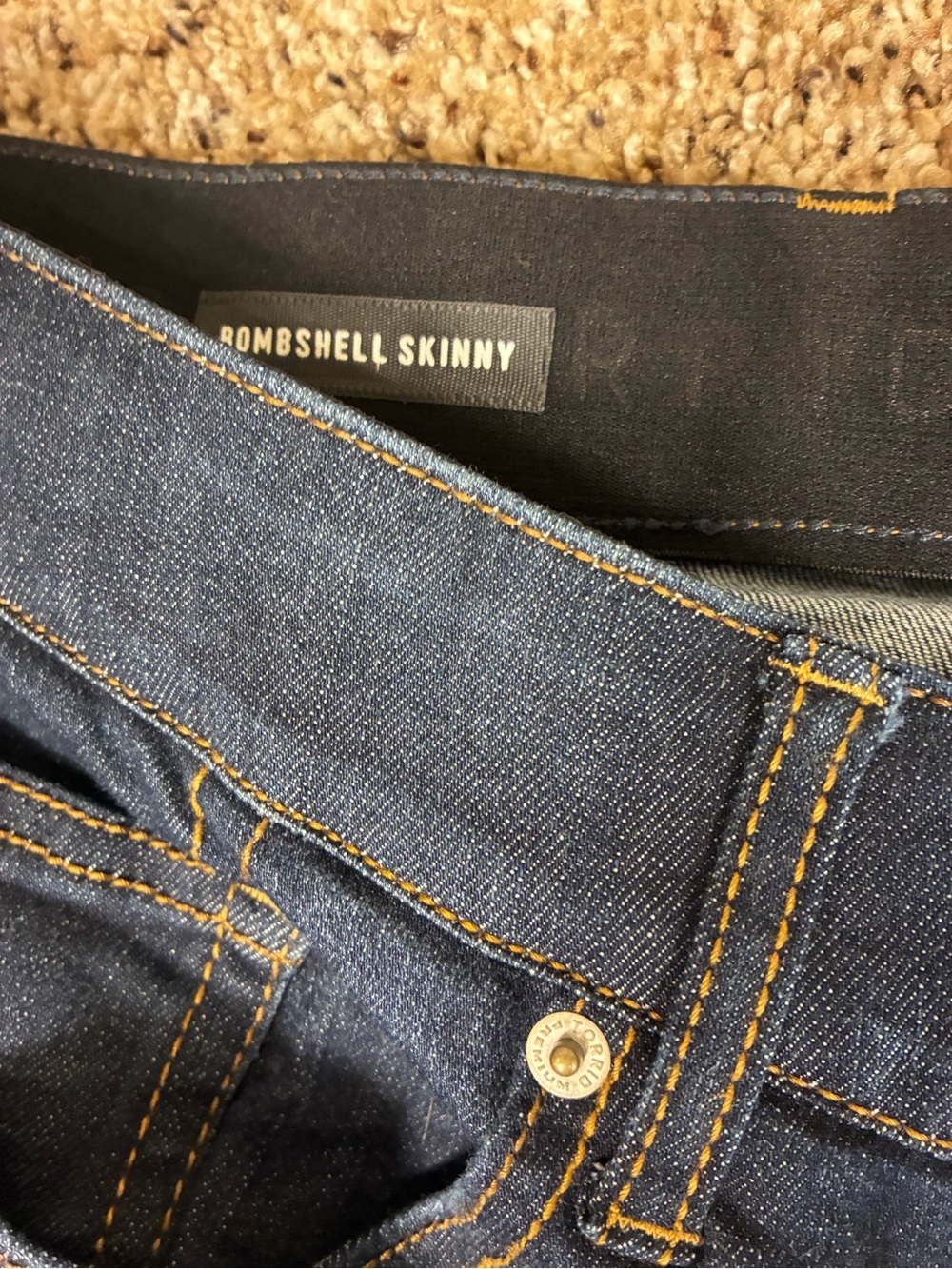 NWTs Torrid Premium Distressed Dark Wash Bombshell Skinny Jeans - Picture 6 of 13